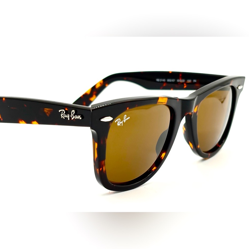 Ray-Ban Wayfarer Sunglasses RB2140 50mm Tortoise W|Brown Lens 50-22-150 902/57 - Picture 2 of 14